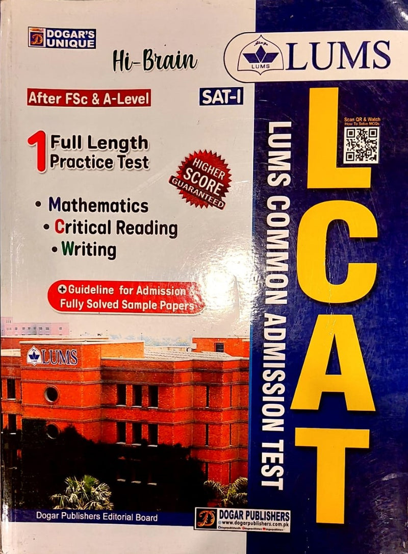 LCAT LUMS Common Admission Test Guide